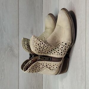 Circle G Womens by Corral Western Zip Sides Cowboy Leather  Boots shoes sz 5.5